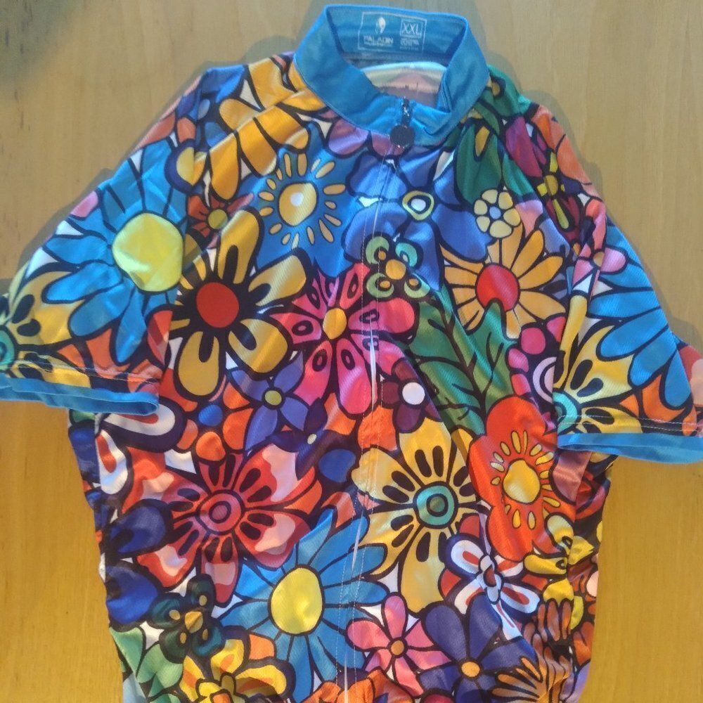Paladin Floral Flower Power Rainbow Cycling Jersey